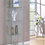 Miniatura: 4-shelf Clear Glass Curio Cabinet White   951072  Piso Flagler