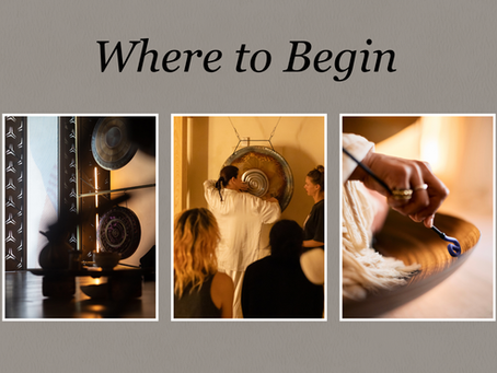 A collection of sound healing tools being played and taught.