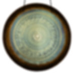 15" Limited edition Namo Bindhu WOM silver coated/plated handheld gong