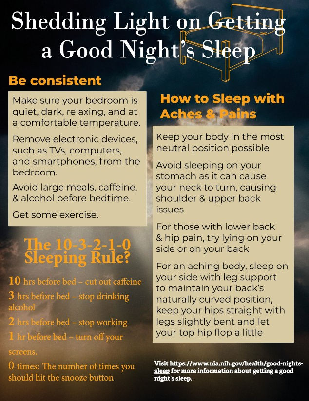 How to Get a Good Night's Sleep Tip Sheet