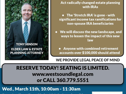 Estate Planning with IRAs after the SECURE Act. It’s a Whole New Ballgame!