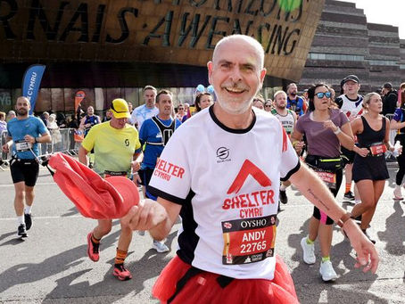 Andy's running to help fight homelessness