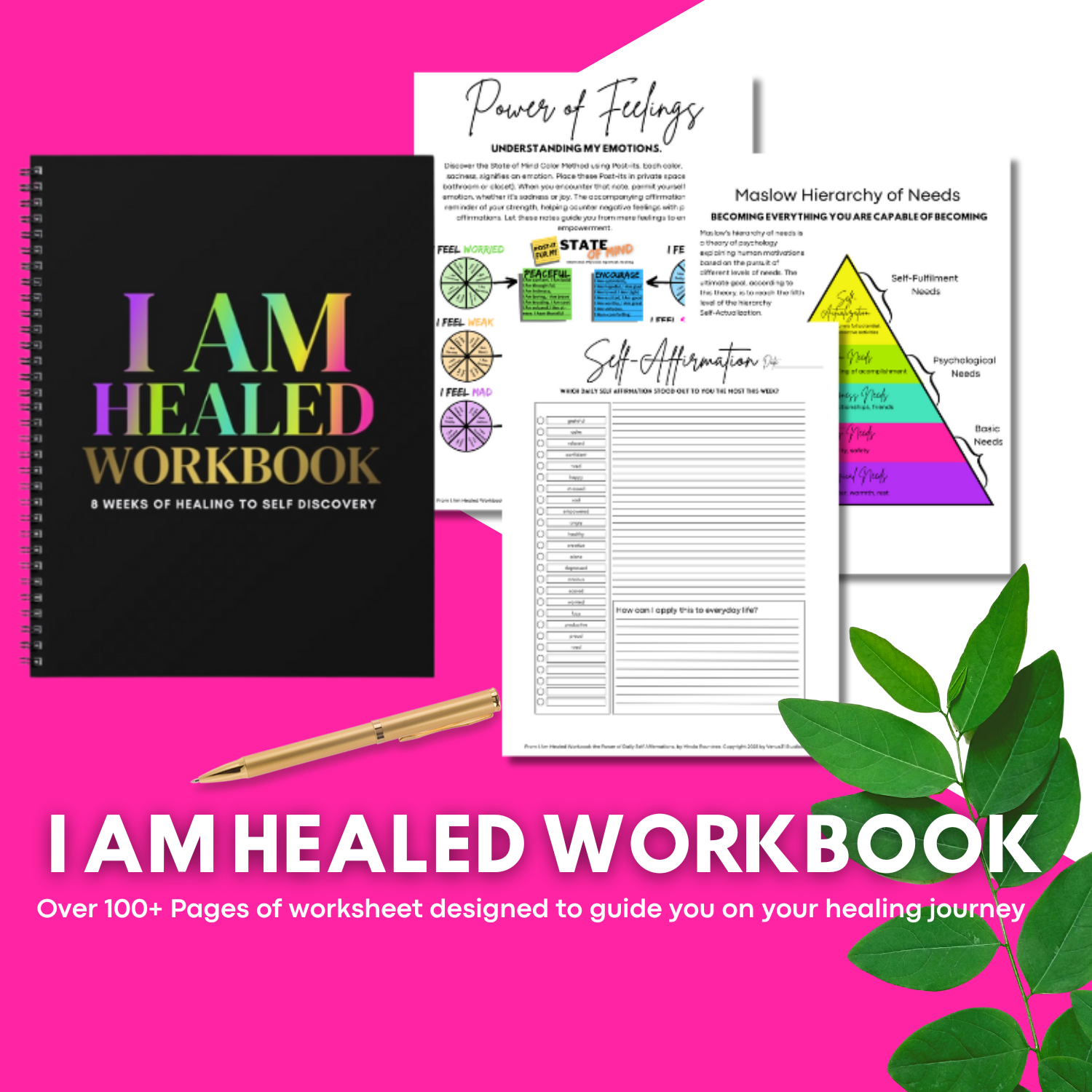I Am HEALED Workbook: 8 Weeks of Healing to Self-Discovery 
