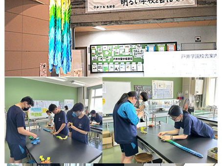 千羽鶴作成が完了しました