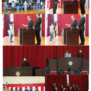 令和７年度修了式・離任式を行いました