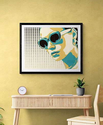 wooden-study-desk-and-chair-pop-art-display