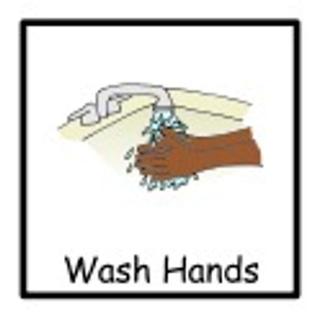 Brown hands washing under water
