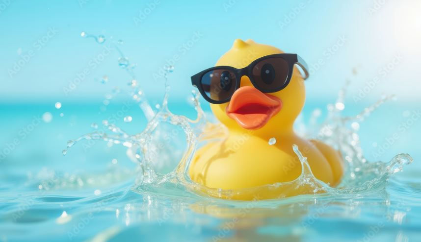 Rubber Duck with sunglass