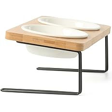 FUKUMARU Elevated Cat Ceramic Bowls