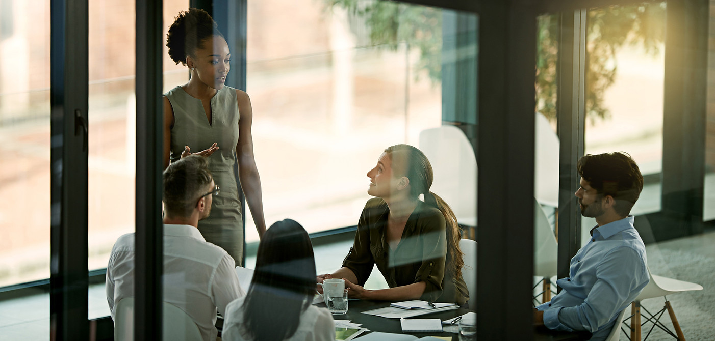 boardroom-speaker-woman-collaboration-talking-group-colleagues-listening-together-workshop