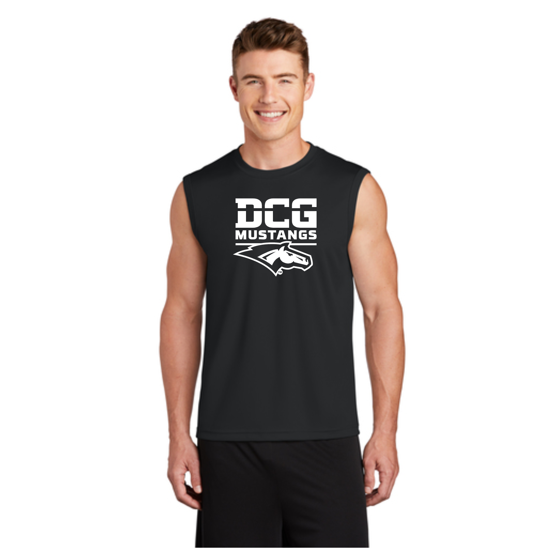 DCG Sleeveless Black PosiCharge® Competitor™ Tee