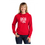 Thumbnail: DCG Ladies Lightweight French Terry Pullover Hoodie - RED