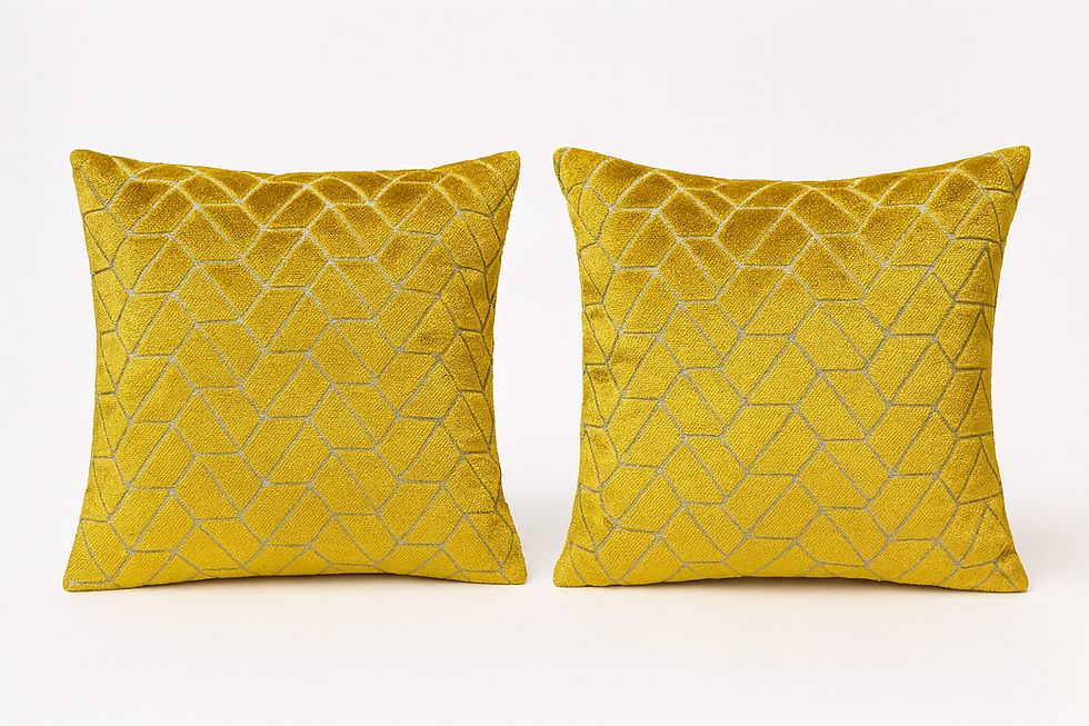 'Geoset' Coppia di cuscini decorativi