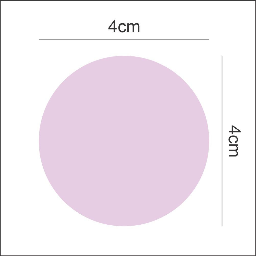 Adesivo de Parede Bolinha 4cm 25 Und Lilás Decoração