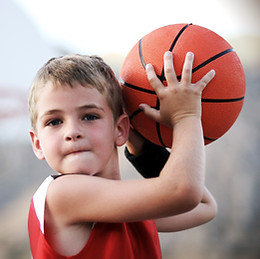 Boy Throwing Basketball