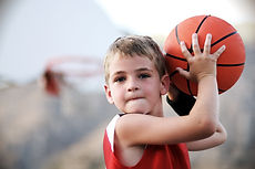 Boy Throwing Basketball