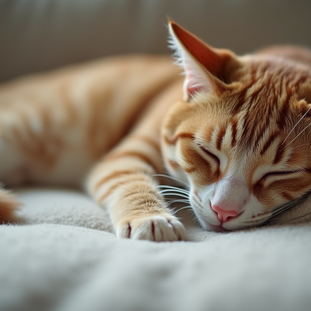 Chat calme et en paix