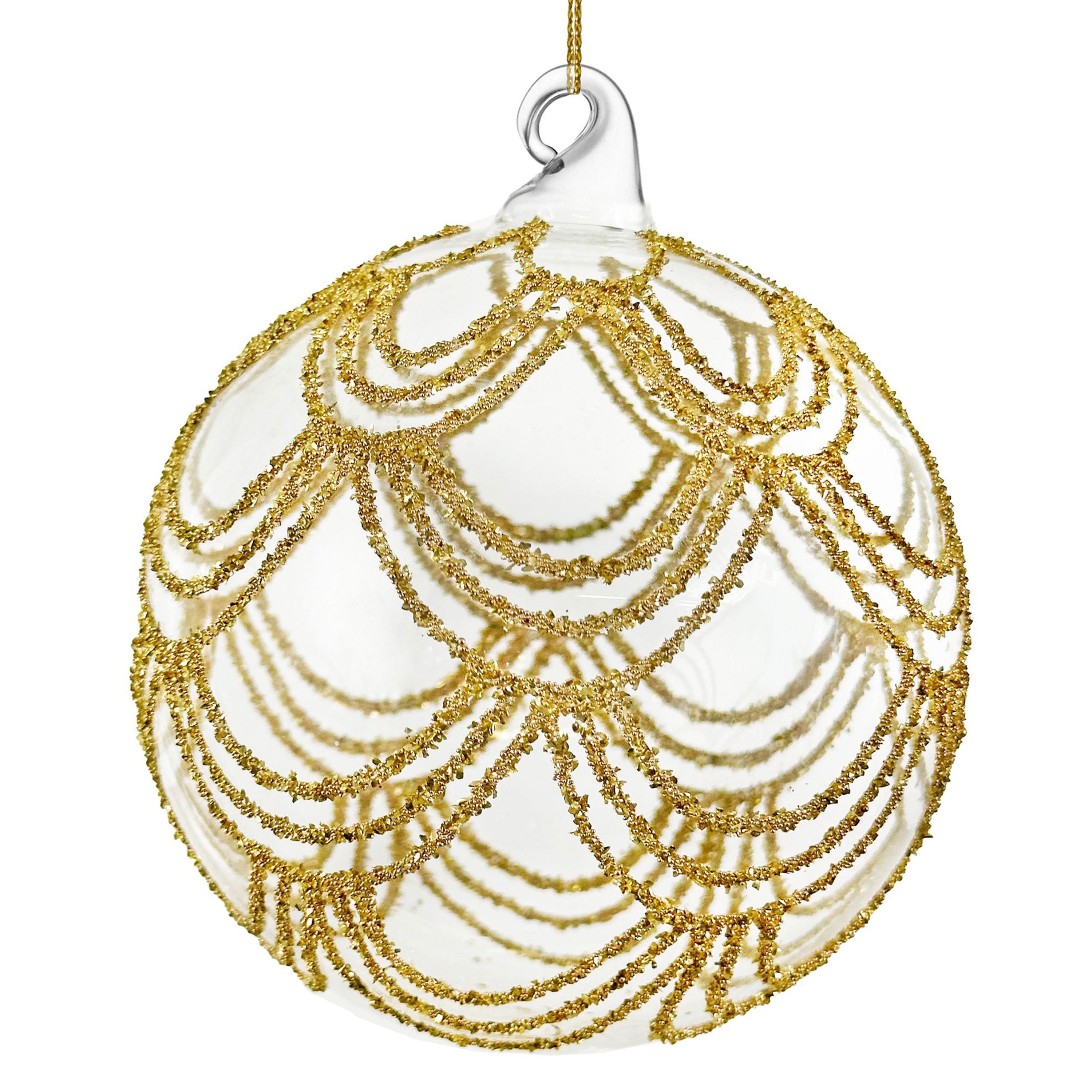 Glass Ball with Glitter