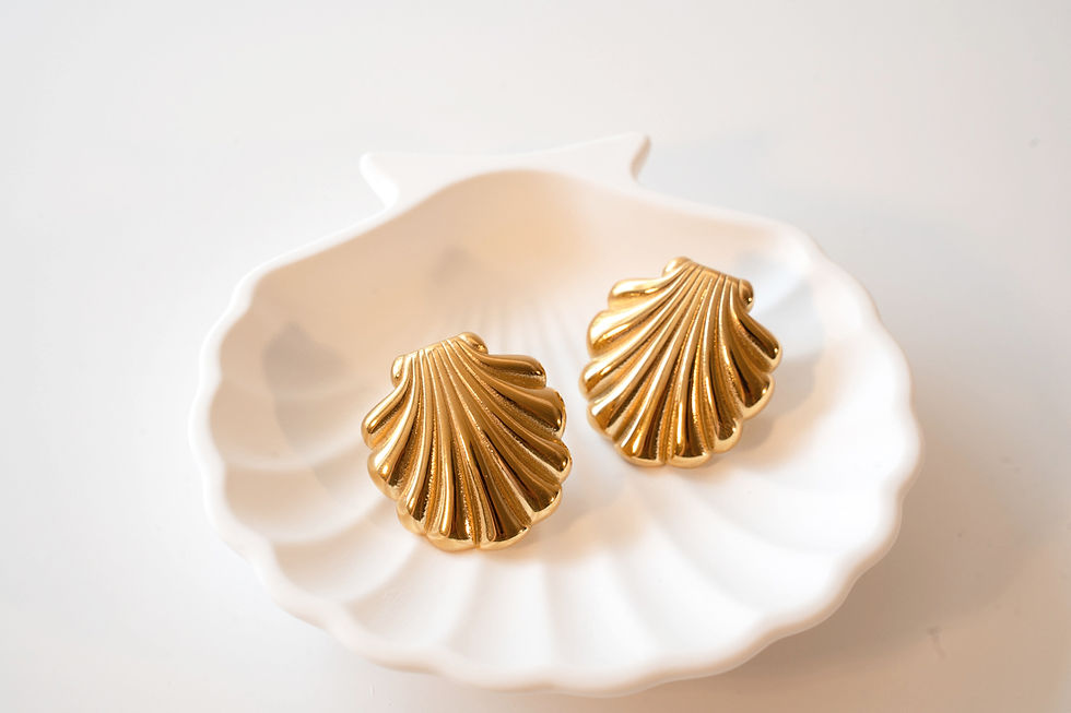 MAJESTIC SHELL - OHRRINGE GOLD