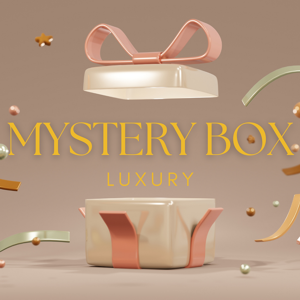 Exklusive Mystery Box in edlem Design mit schwebendem Deckel und luxuriöser Goldschrift – voller spiritueller Geheimnisse und