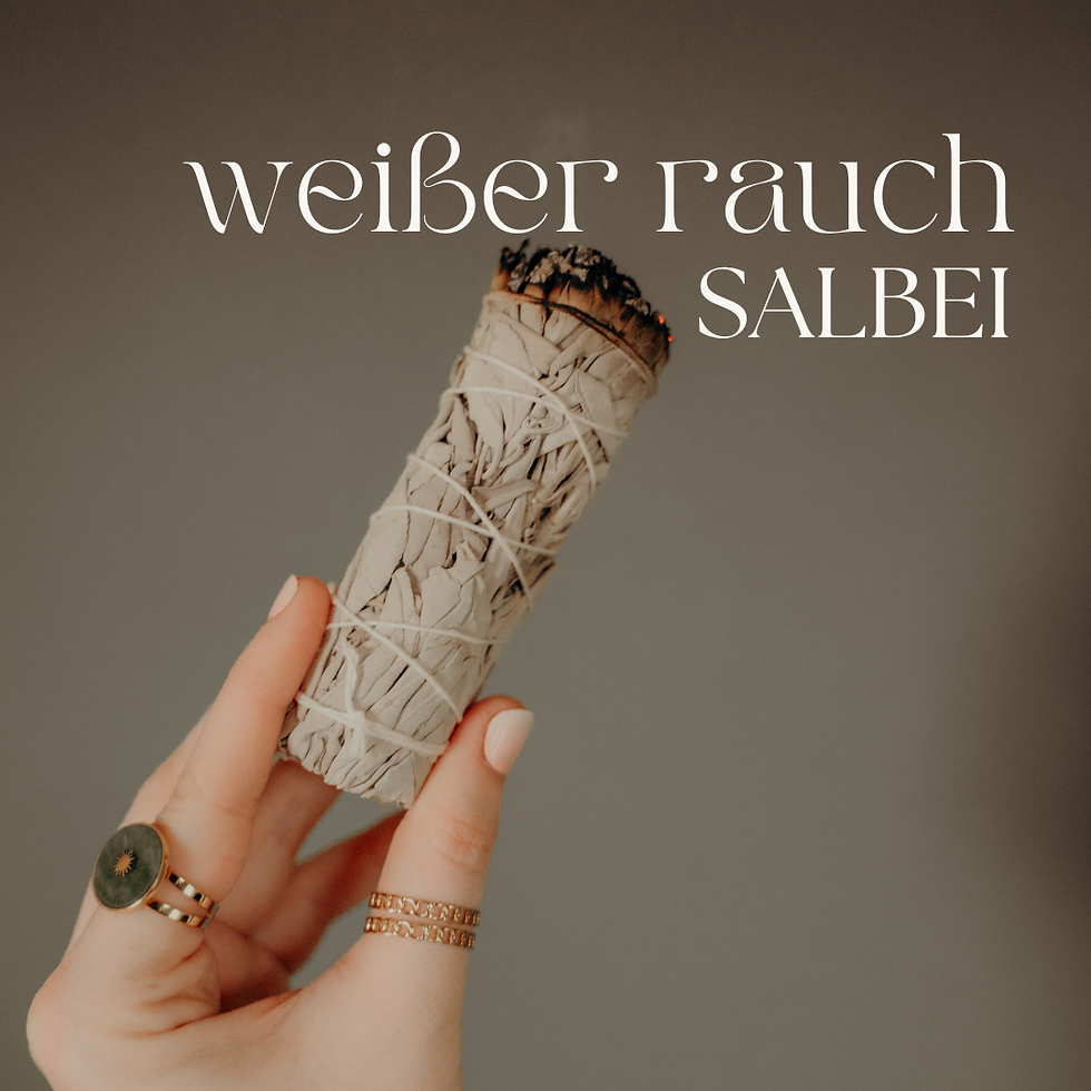 Räucherwerk Salbei Bündel weißer Rauch zum Reinigen und Räuchern für positive Energie