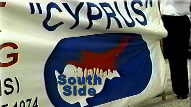Detail of the cover image for the documentary, "Cyprus: South Side."
