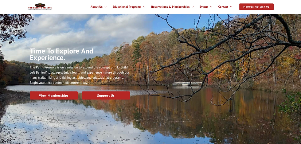 Pettit Preserve Website