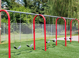 We offer a variety of swing designs that can be fully customized for your playground. Accessible versions available.