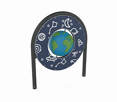 Worm Series "Globe" Yeti Education Module Freestanding Panel - CA 752