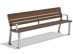 Our commercial outdoor park benches are durable and customizable to fit any aesthetic.
