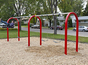 We offer a variety of swing designs that can be fully customized for your playground. Accessible versions available.