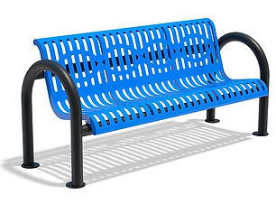 Our commercial outdoor park benches are durable and customizable to fit any aesthetic.