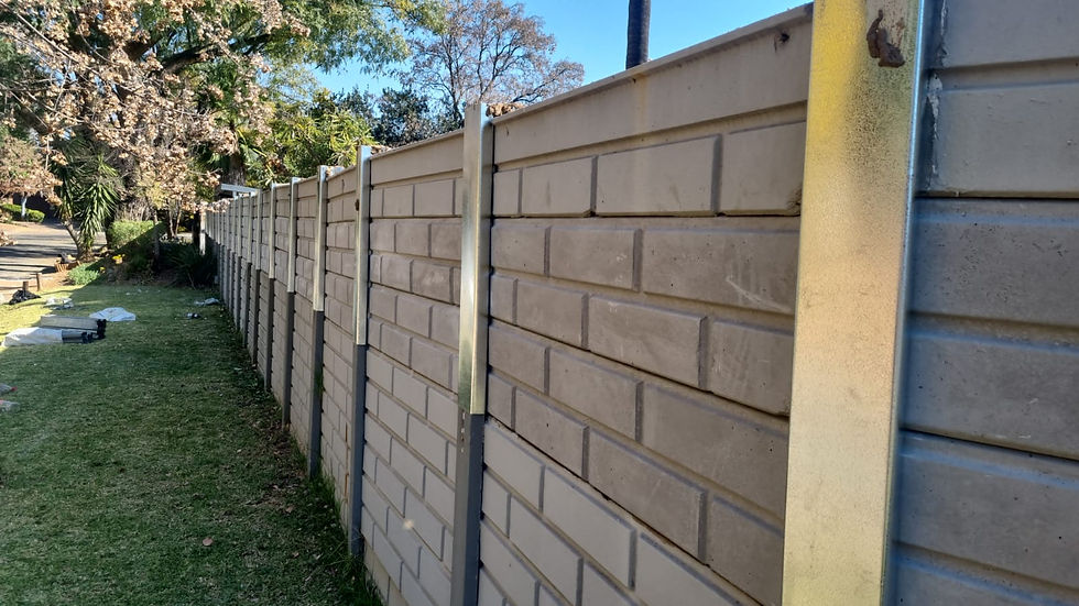 2 slab precast wall, Betone muur extension