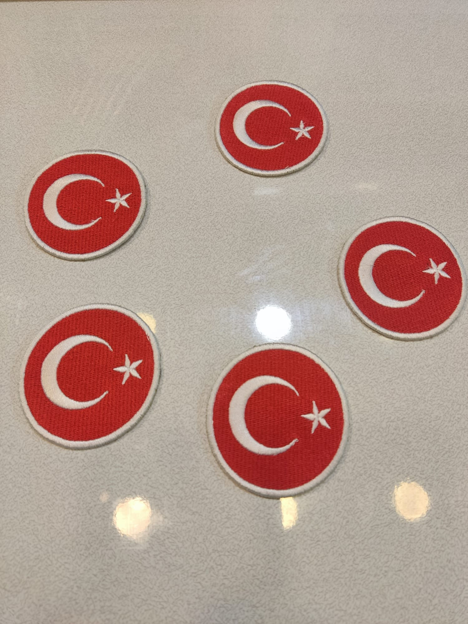 Türk Bayrağı arma patch, peç, yama 5'li set