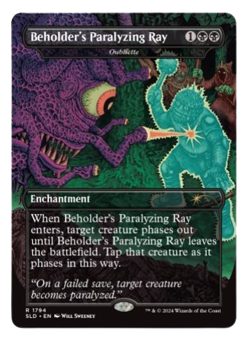 Thumbnail: Secret Lair D&D Death is in the Eyes of the Beholder II Drop Series Wizards of the Coast MTG card 4 front view