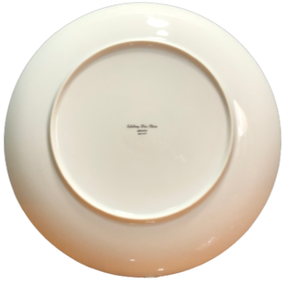 Thumbnail: Celebrity Fine China "Ceres #949" Dinner Plate ~ Wheat / Oat Design, back of plate view