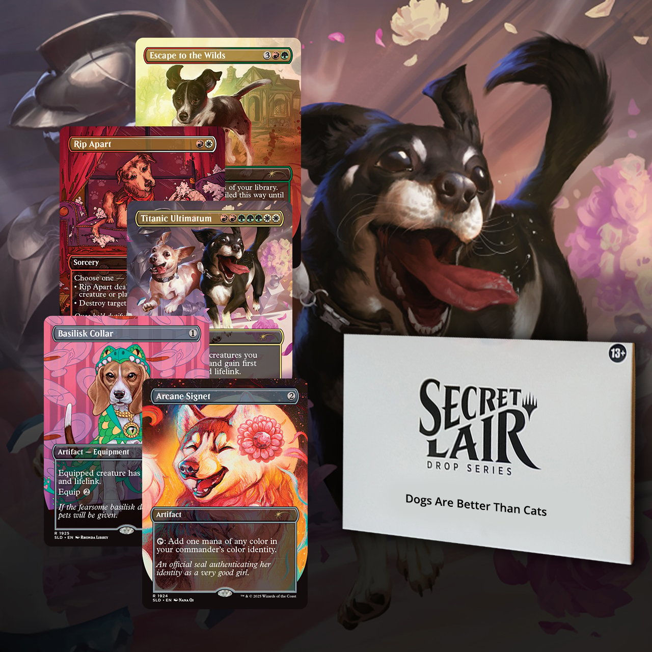 Secret Lair Dogs Are Better Than Cats Drop Series Wizards of the Coast MTG cards