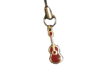 Thumbnail: Guitar (Red) Accessory Charm by Koda Nocona, close-up look at charm