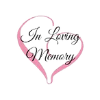 In Loving Memory Pink Heart