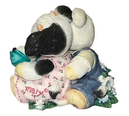 Thumbnail: Mary's Moo Moos 1996 "Our Love is Growing" #207128 Figurine, back view