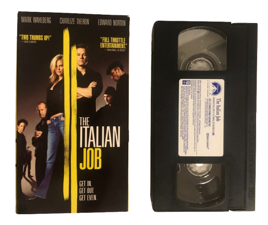 Thumbnail: Italian Job (The) ~ VHS (2003), front of actual vhs cover & vhs