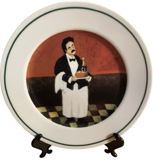 Lobster Salad and Champagne ~ Guy Buffet Sommelier Series Salad Plate, front view