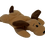 Thumbnail: 1993 TY McDonalds "Bones" the Dog / Puppy brown Teenie Beanie Baby Plush Toy, right front view
