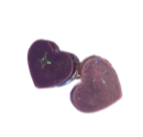 Thumbnail: "Purple Twinkle" ~ Purple Resin Earrings by Koda Nocona Usdi, alternate view