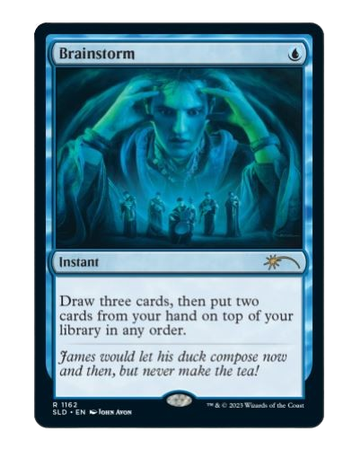 Thumbnail: Secret Lair Artist John Avon Drop Series Wizards of the Coast MTG cards, Brainstorm card