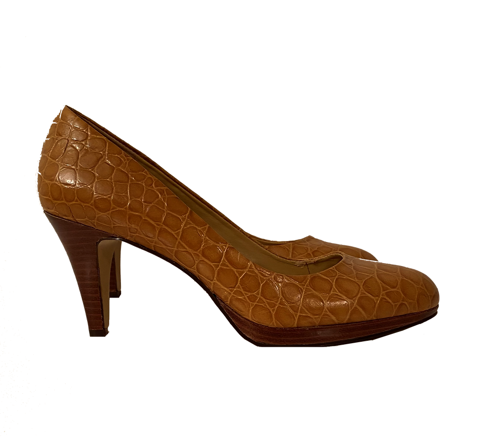 Thumbnail: Nine West "Selene" Tan / Brown Heels, right side view