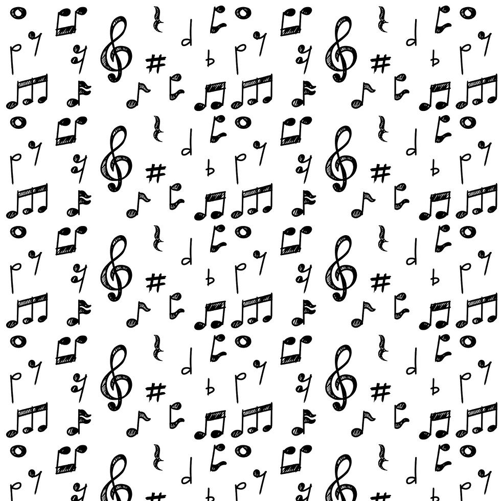 Music Notes Scrapbook Paper 12x12