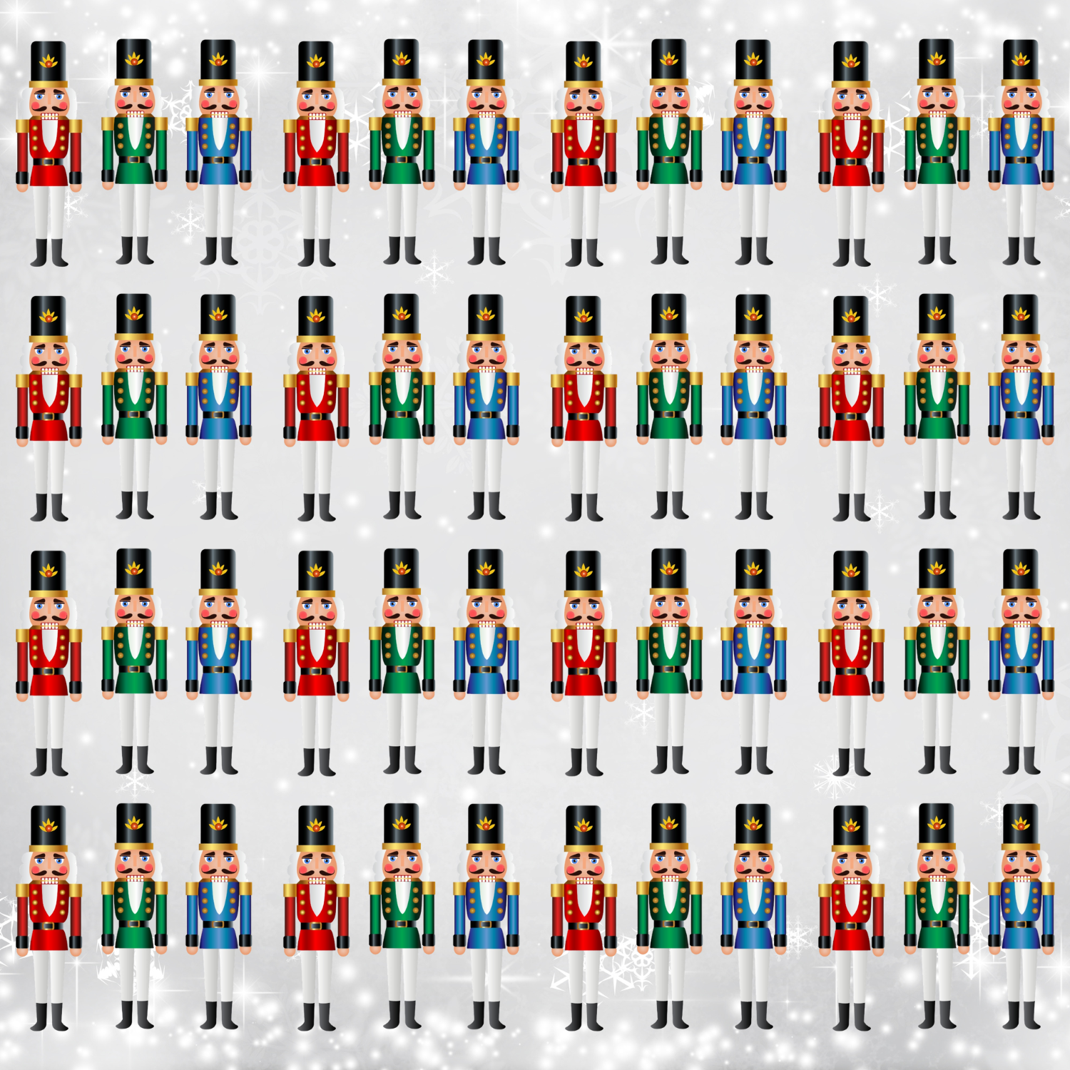 Nutcrackers Scrapbook Paper 12x12