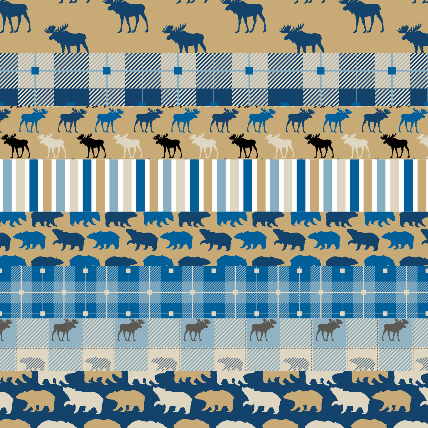 Great Outdoors Border Sheet
