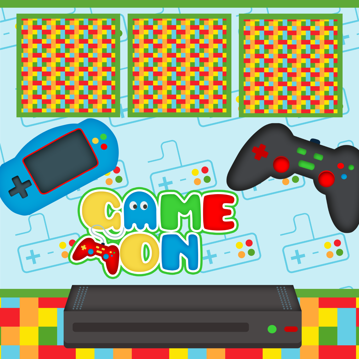 Game On Premade Scrapbook Page 12x12